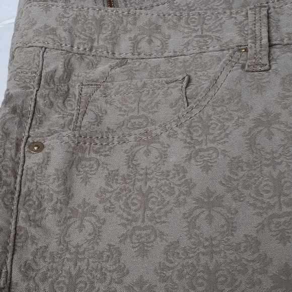 Mossimo Ankle Skinny Jeans Sz 12 Tan/Beige Design - Picture 15 of 15